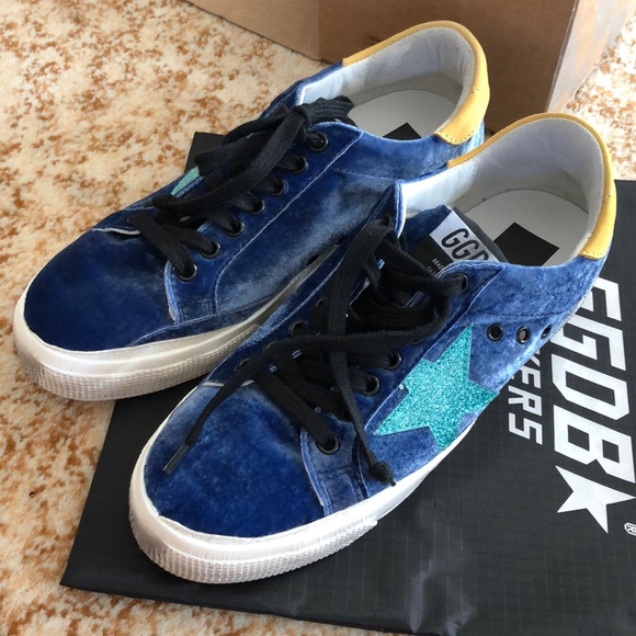 golden goose velvet sneakers
